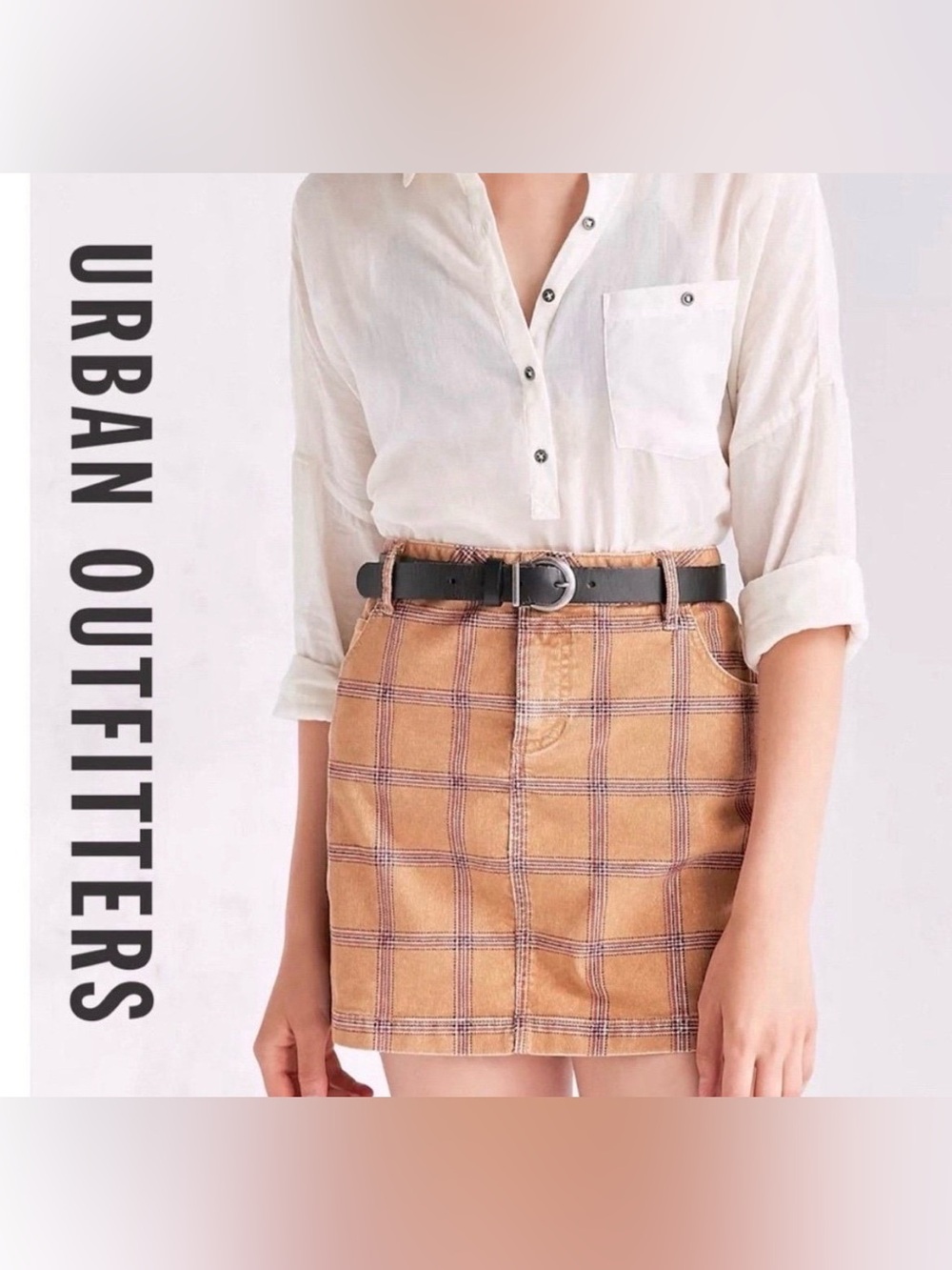 NWOT Urban Outfitters BDG Plaid Corduroy Mini Skirt Size 4 PRICE FIRM